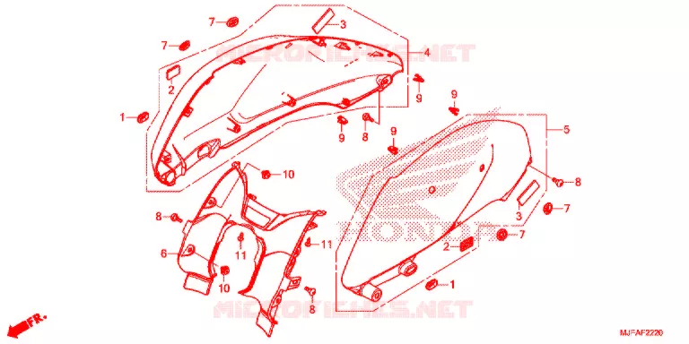 CAPOT Honda MOTO 700 CTX 2015  CTX700DF