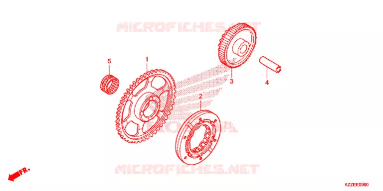 ROUE LIBRE DE DEMARREUR Honda MOTO 250 CRF 2017  CRF250LAH