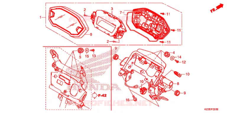 COMPTEUR Honda MOTO 250 CRF 2018  CRF250LAH