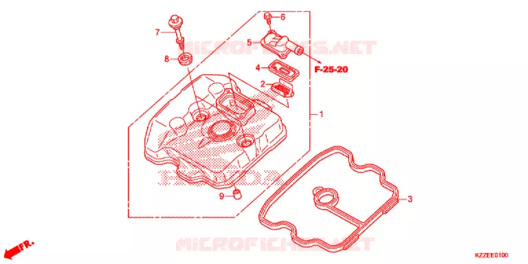 COUVRE CULASSE Honda MOTO 250 CRF 2017  CRF250LAH