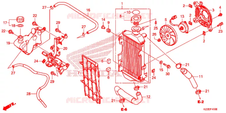 RADIATEUR Honda MOTO 250 CRF 2017  CRF250LAH