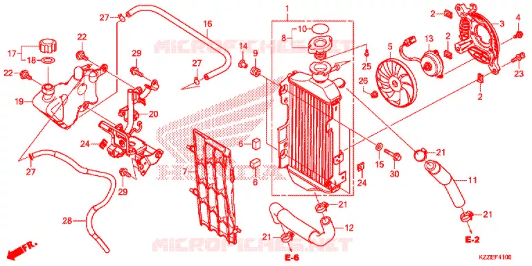 RADIATEUR Honda MOTO 250 CRF 2017  CRF250LH