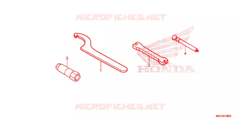 OUTIL Honda MOTO 450 CRF 2018  CRF450RXH
