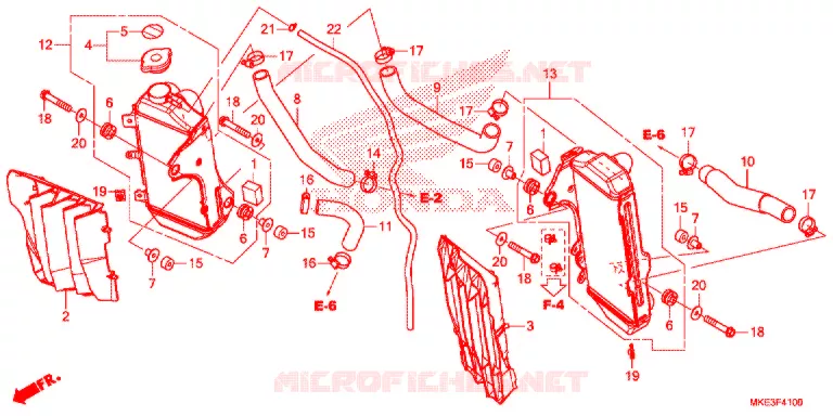 RADIATEUR Honda MOTO 450 CRF 2017  CRF450RXH