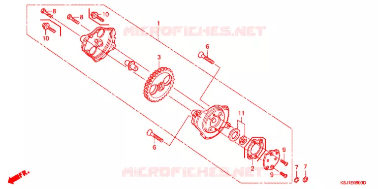 POMPE A HUILE Honda MOTO 100 CRF 2008  CRF100F8