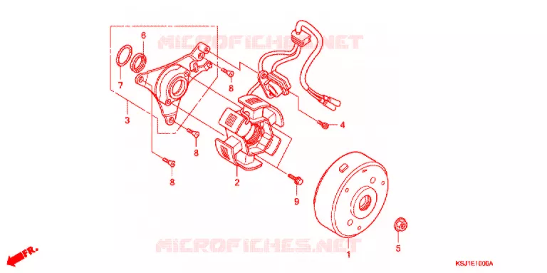 ALTERNATEUR Honda MOTO 100 CRF 2009  CRF100F9