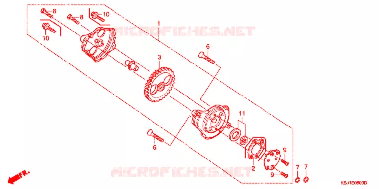 POMPE A HUILE Honda MOTO 100 CRF 2009  CRF100F9