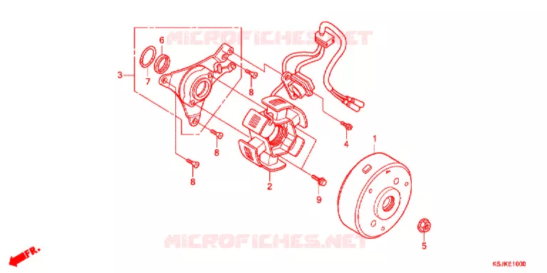 ALTERNATEUR Honda MOTO 100 CRF 2013  CRF100FD