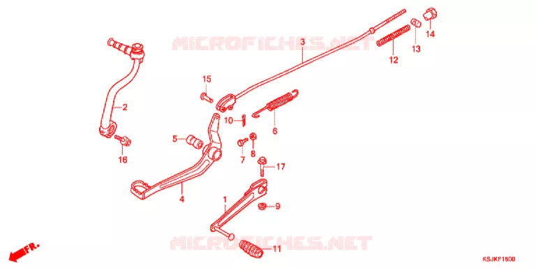 PEDALE Honda MOTO 100 CRF 2013  CRF100FD