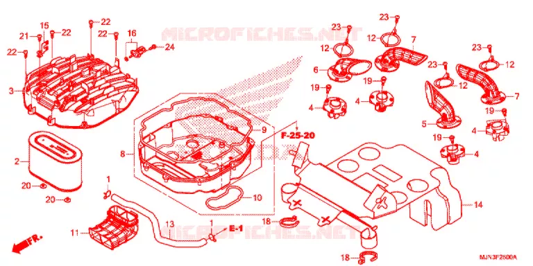 FILTRE A AIR Honda MOTO 1300 CTX 2016  CTX1300AG