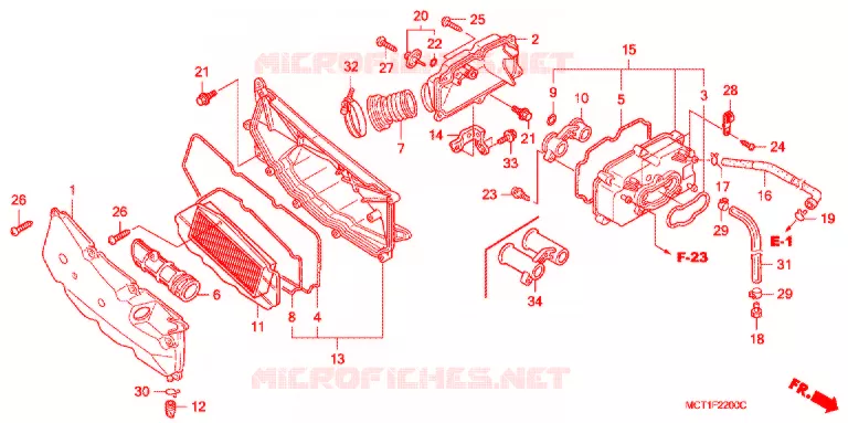 FILTRE A AIR Honda SCOOTER 400 SILVERWING 2004  FJS400A4