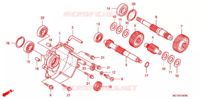 BOITE DE VITESSES Honda SCOOTER 400 SILVERWING 2007  FJS400A7