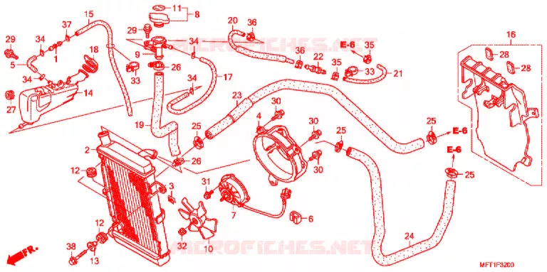RADIATEUR Honda SCOOTER 400 SILVERWING 2011  FJS400A9_J