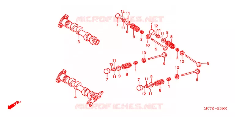 ARBRE A CAMES - SOUPAPE Honda SCOOTER 400 SILVERWING 2007  FJS400D7