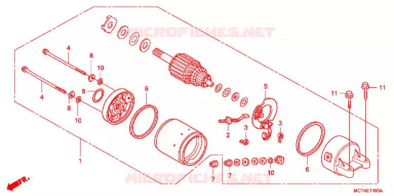 DEMARREUR (FJS400A/D/FJS600A/D5-8) Honda SCOOTER 400 SILVERWING 2007  FJS400D7