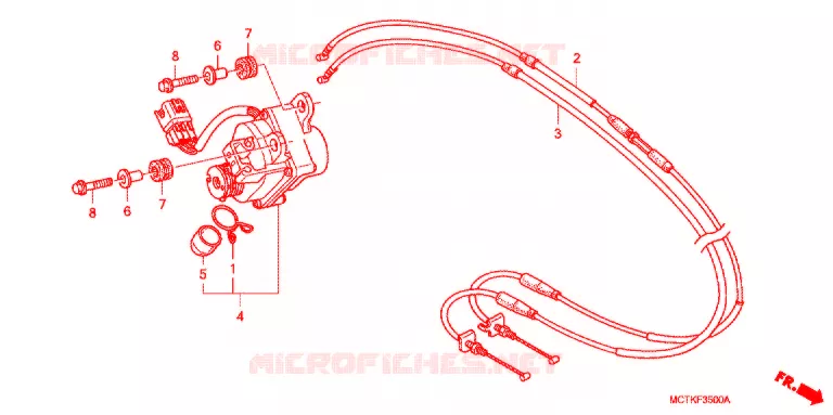 SERVO-MOTEUR (FJS400A/D/FJS600A/D5-8) Honda SCOOTER 400 SILVERWING 2008  FJS400D8