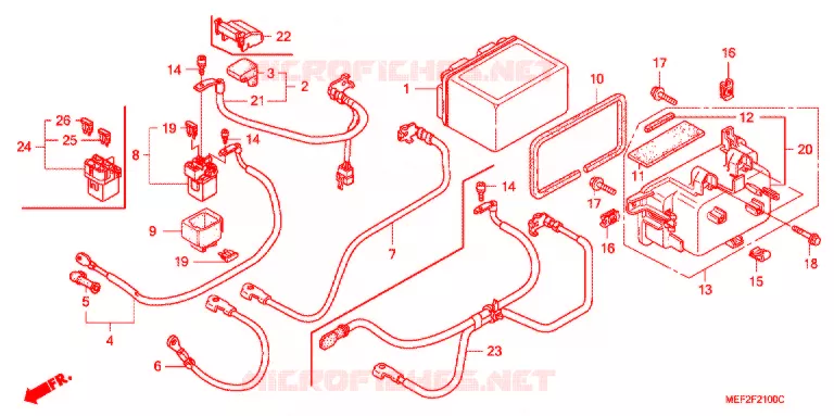 BATTERIE Honda SCOOTER 400 SILVERWING 2017  FJS400L9_J