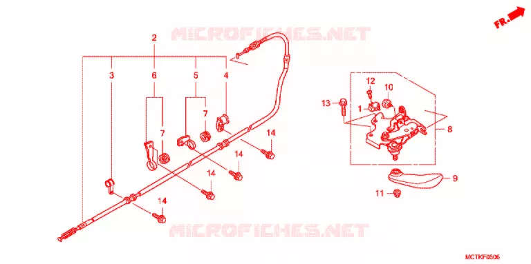 FREIN DE STATIONNEMENT (FJS600A/D9) Honda SCOOTER 600 SILVERWING 2009  FJS600A9_J
