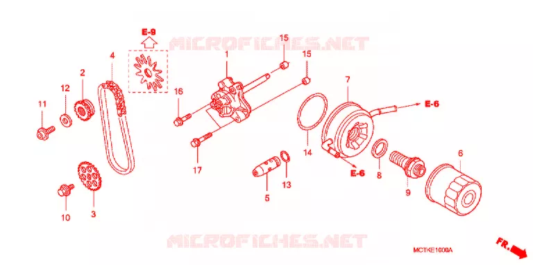 POMPE A HUILE Honda SCOOTER 600 SILVERWING 2013  FJS600A9_J