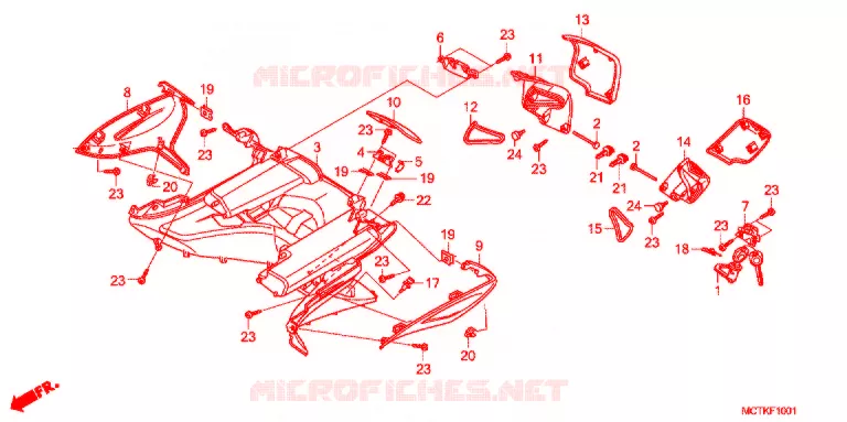 PROTEGE JAMBES (FJS600A/D9) Honda SCOOTER 600 SILVERWING 2010  FJS600A9_J