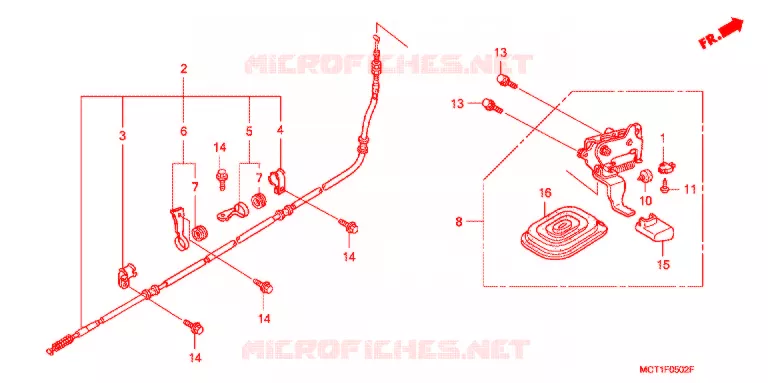 FREIN DE STATIONNEMENT Honda SCOOTER 600 SILVERWING 2004  FJS600D4