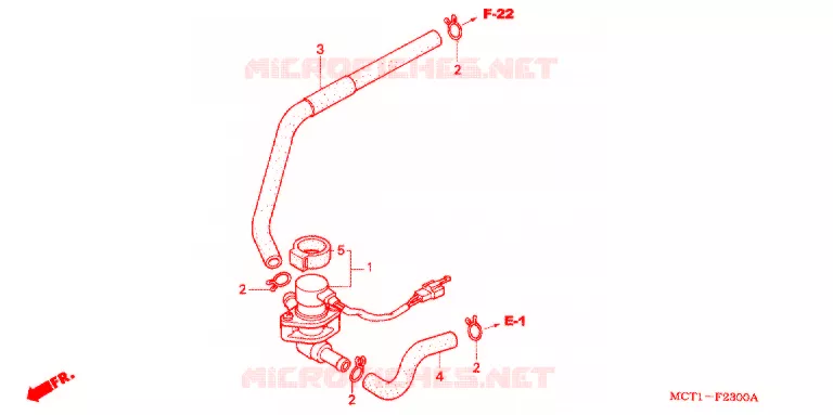 VALVE DE COMMANDE D'INJECTION D'AIR Honda SCOOTER 600 SILVERWING 2004  FJS600D4