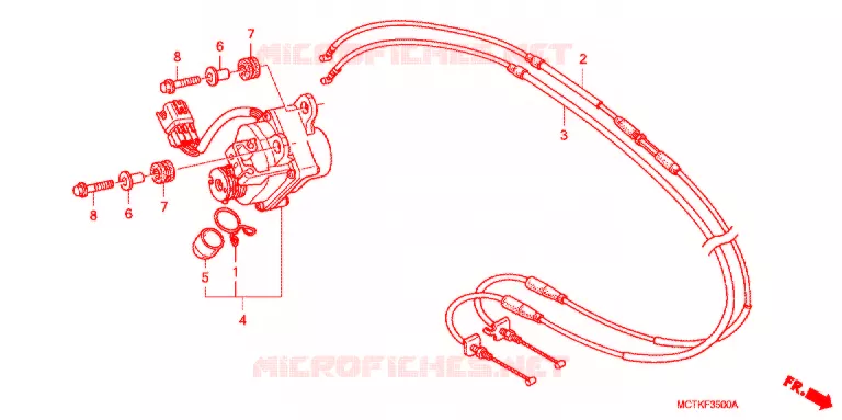 SERVO-MOTEUR (FJS400A/D/FJS600A/D5-8) Honda SCOOTER 600 SILVERWING 2008  FJS600D8