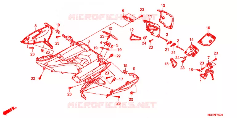 PROTEGE JAMBES (FJS600A/D9) Honda SCOOTER 600 SILVERWING 2011  FJS600D9