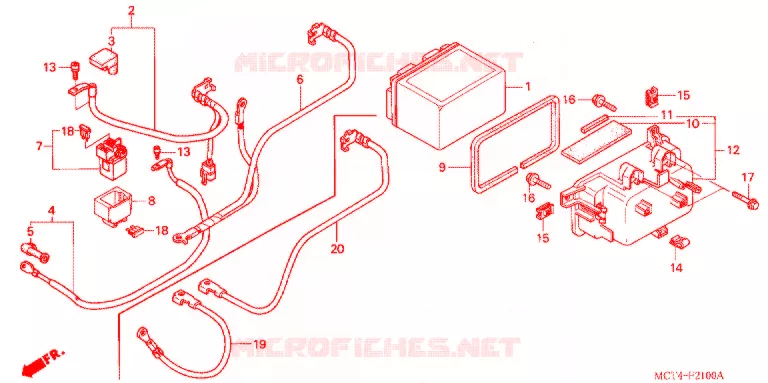 BATTERIE Honda SCOOTER 600 SILVERWING 2002  FSC6002