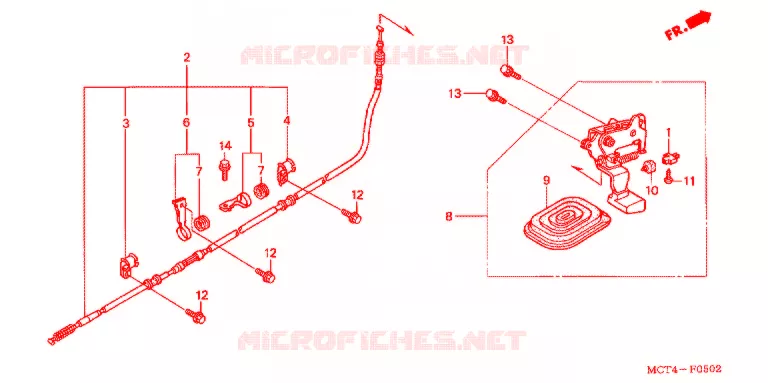 FREIN DE STATIONNEMENT Honda SCOOTER 600 SILVERWING 2004  FSC600A4