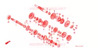 BOITE DE VITESSES pour Honda GB 500 CLUBMAN de 1990