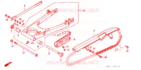BRAS ARRIERE pour Honda GB 500 CLUBMAN de 1990