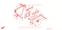 COUVERCLES LATERAUX pour Honda GB 500 CLUBMAN de 1990
