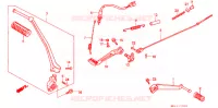 PEDALE pour Honda GB 500 CLUBMAN de 1990