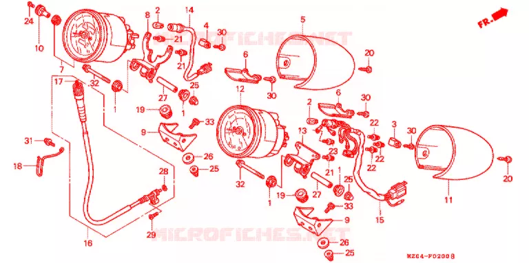 COMPTEUR Honda MOTO 1500 GOLD-WING 2000  GL1500CTY