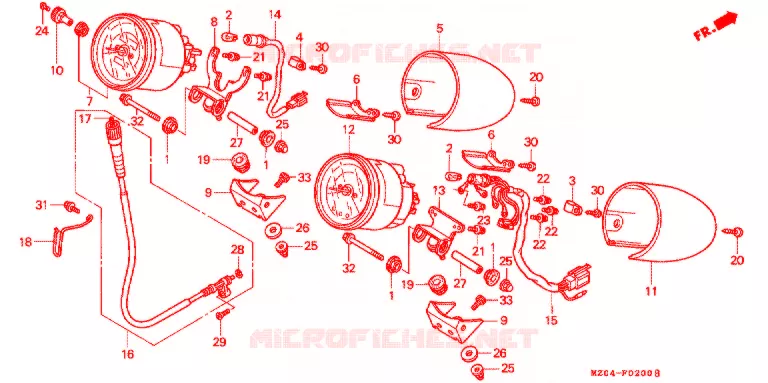 COMPTEUR Honda MOTO 1500 GOLD-WING 2000  GL1500CY