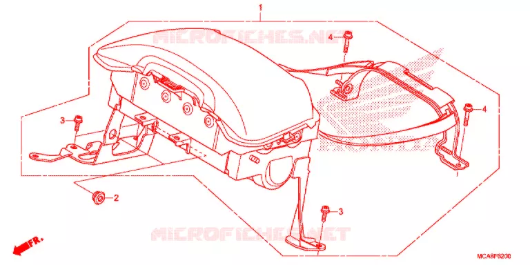 MODULE AIRBAG Honda MOTO 1800 GOLD-WING 2012  GL1800C