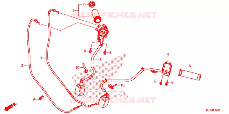 COMMODOS - POIGNEES - CABLES Honda MOTO 1800 GOLD-WING 2014  GL1800CE