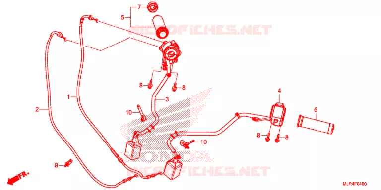 COMMODOS - POIGNEES - CABLES Honda MOTO 1800 GOLD-WING 2014  GL1800CE