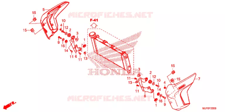 OUIES DE RADIATEUR Honda MOTO 700 CTX 2016  CTX700NAG