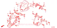 PARE BRISE pour Honda NC 750 X ABS DCT LOWER de 2014