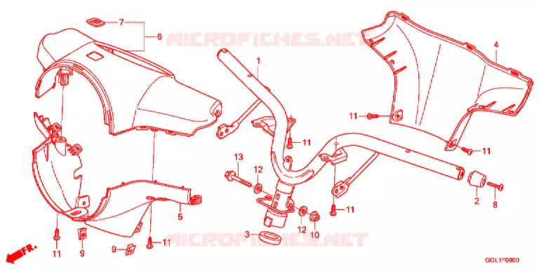 GUIDON Honda SCOOTER 50 GIORNO 2014  NCH50E