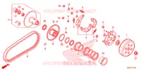 EMBRAYAGE pour Honda GIORNO 50 de 2014