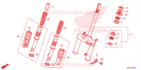 FOURCHE pour Honda GIORNO 50 de 2014