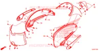 CARENAGE ARRIERE pour Honda 50 METROPOLITAN de 2016