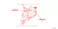 AUTOCOLLANTS pour Honda TACT 50      2J de 2017