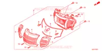 FEUX ARRIERE pour Honda TACT 50      2J de 2017