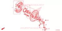 FLASQUE   MACHOIRES DE FREIN AVANT pour Honda WING GO 100 Front disk de 2014