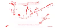 PEDALE   KICK (NF100/M/DM/MDM) pour Honda WAVE 100 MDM, Electric start de 2005
