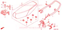 SELLE (NF100/M/DM/MDM) pour Honda WAVE 100 MDM, Electric start de 2005